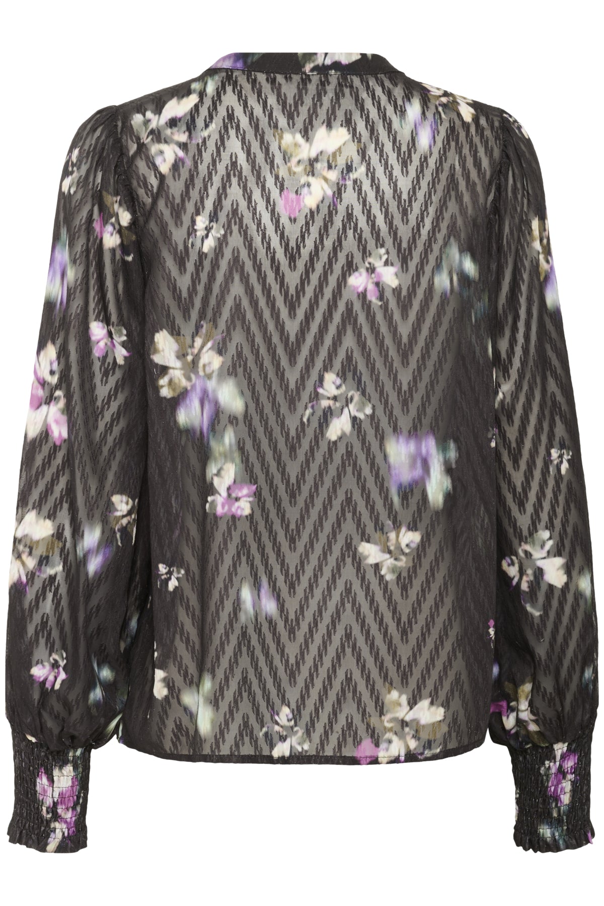 KAclaire Shirt Black Coffee/Multi col.Flowers - 10510804