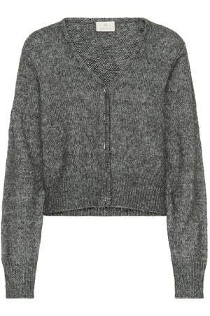 KAmelania Cardigan Dark Grey Melange - 100125 - 10510818