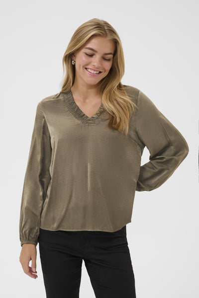 KAmille Blouse Morel - 190808 - 10510845 Thumbnail