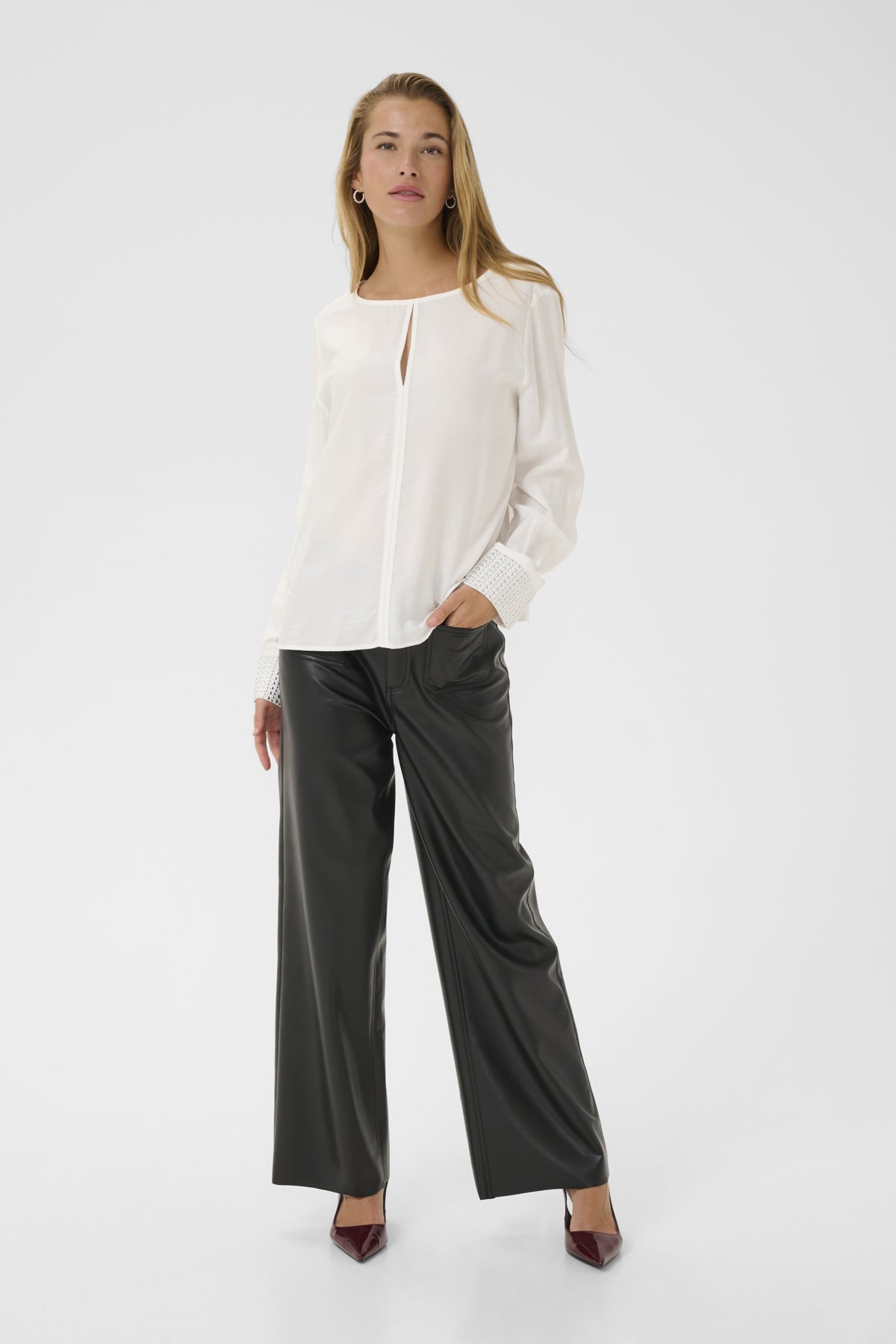 KAceline Blouse Chalk - 110602 - 10510927