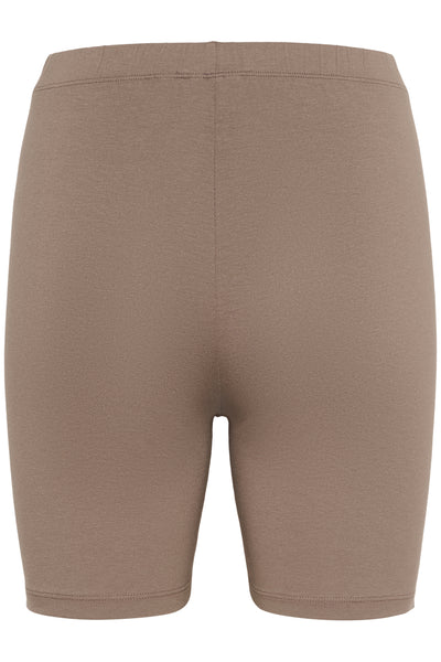 KAsally Solid Mid Shorts DEEP TAUPE - 10510933 Thumbnail