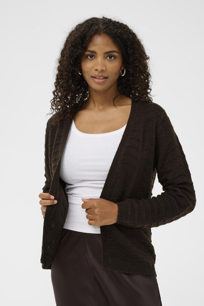KAemria Short Cardigan Black Coffee - 191111 - 10511020 Thumbnail