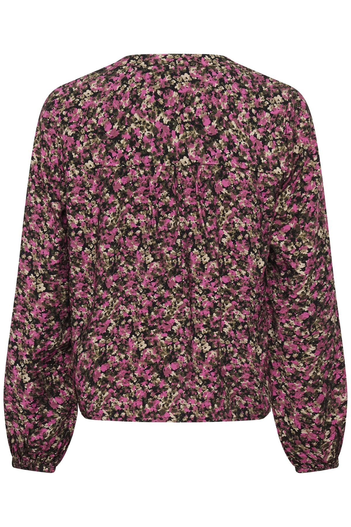 KAbella Skjorta Rosa Svart Grafisk Blomma - 10 - 10511035