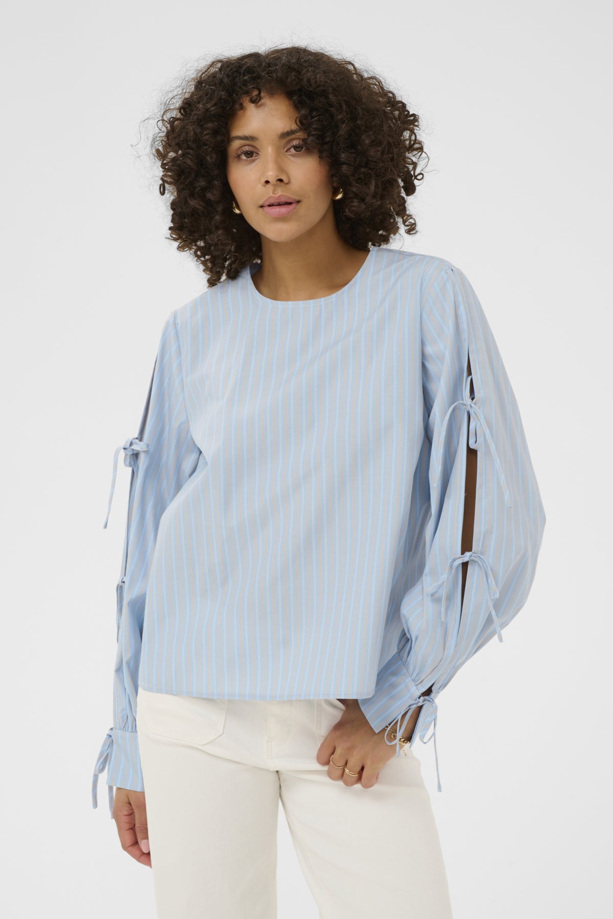KAlevia Blouse Powder Blue Stripe - 108835 - 10511103