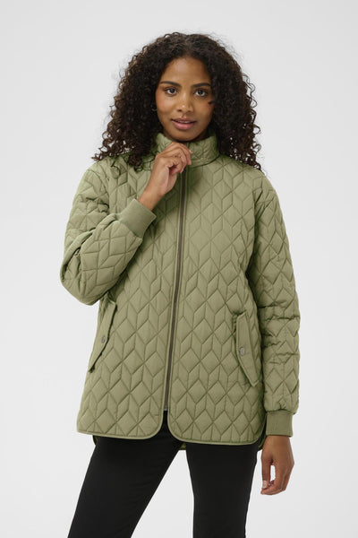 KAleila Quilt Jacket Dusky Green - 170517 - 10511122 Thumbnail