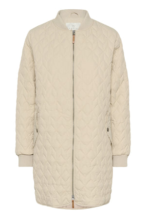 KAlelia Long Quilt Jacket Feather Gray - 151305 - 10511125