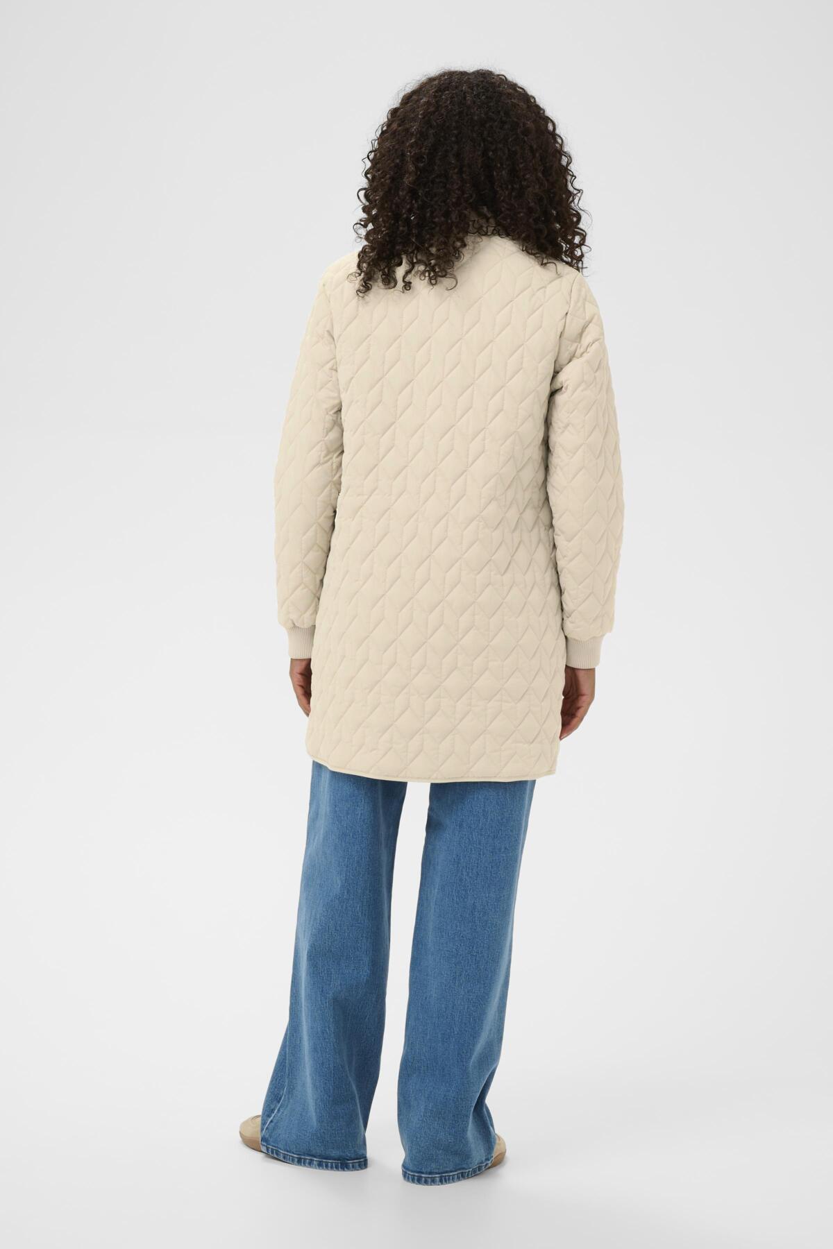 KAlelia Long Quilt Jacket Feather Gray - 151305 - 10511125