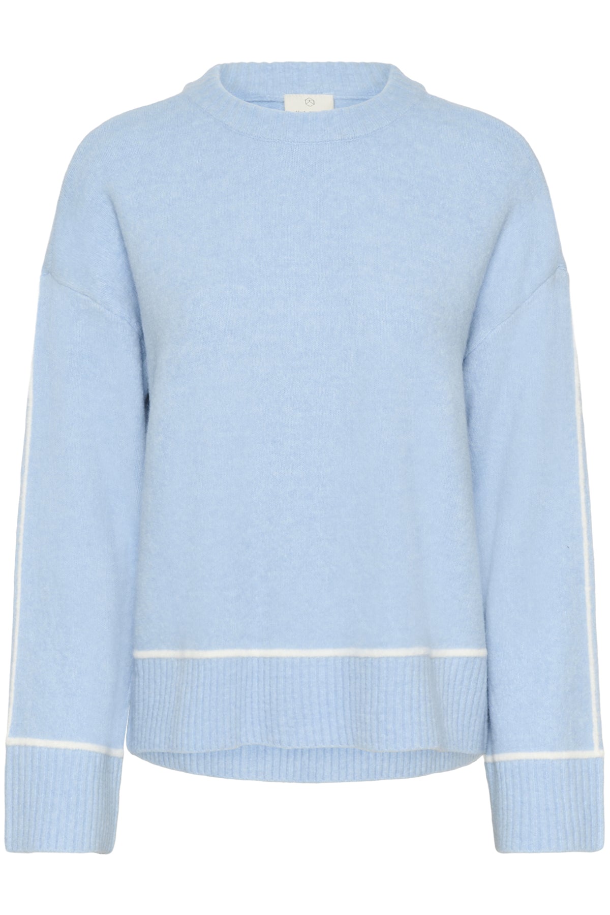 KAjinie stickad tröja Powder Blue Melange - 1442141 - 10511129