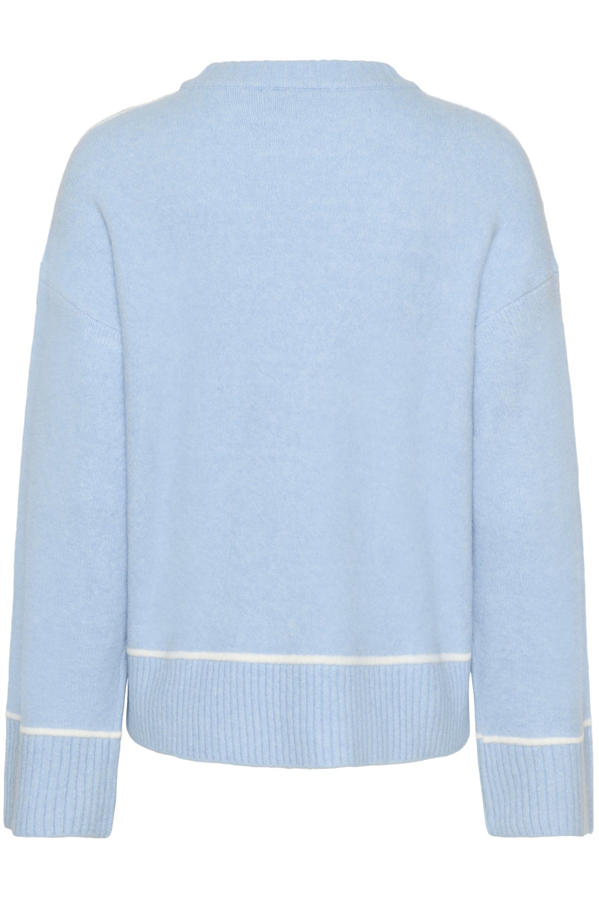 KAjinie stickad tröja Powder Blue Melange - 1442141 - 10511129