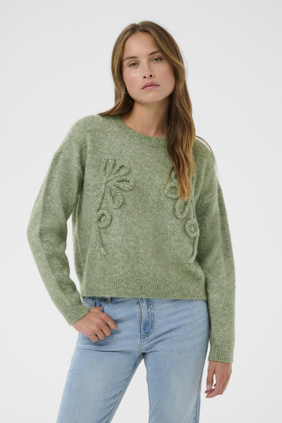 KAmelania Pullover Sea Spray Melange - 1762121 - 10511168 Thumbnail
