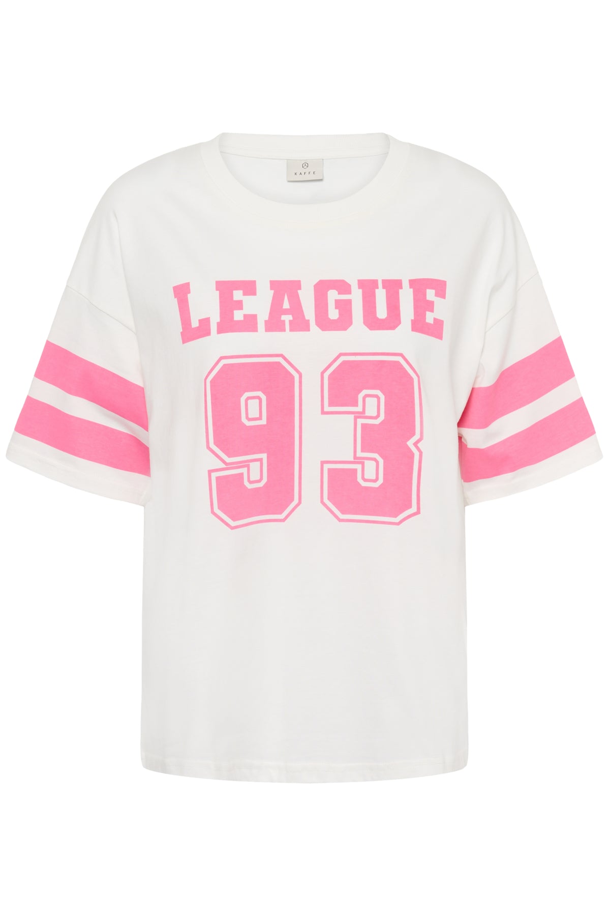 KAhally T-shirt Chalk/PinkPower Texttryck - 1 - 10511173
