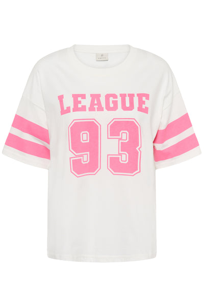 KAhally T-shirt Chalk/PinkPower Texttryck - 1 - 10511173 Thumbnail