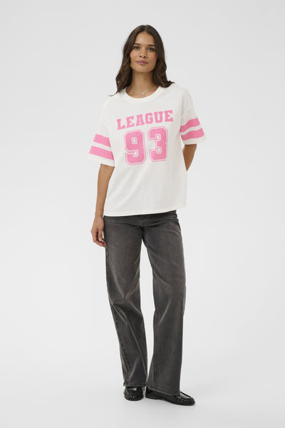 KAhally T-shirt Chalk/PinkPower Texttryck - 1 - 10511173 Thumbnail