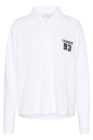 KAmiala Polo LS T-Shirt Optical White - 110601 - 10511189