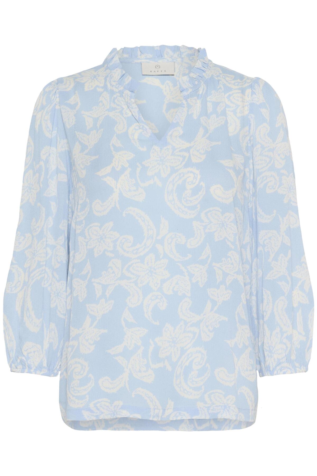 KAriani Printed Amber Blouse Powder Blue/Chalk Paisley - 10 - 10511210