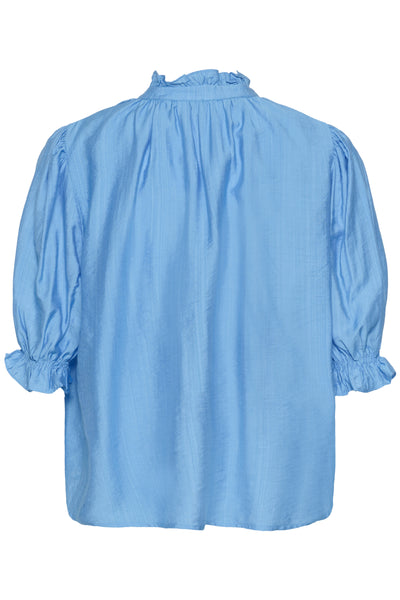 KAlufia Frill Blouse Azure Blue - 174139 - 10511214 Thumbnail