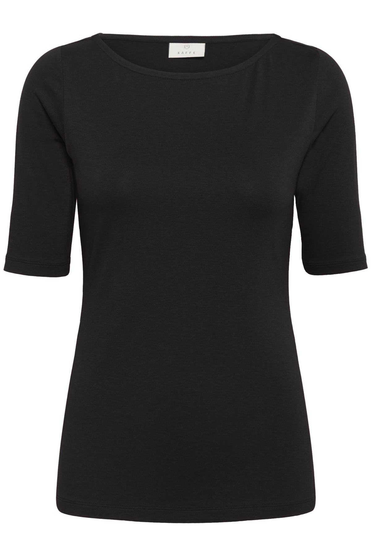 KAyoko Båtringad T-shirt Svart Deep - 100121 - 10511356