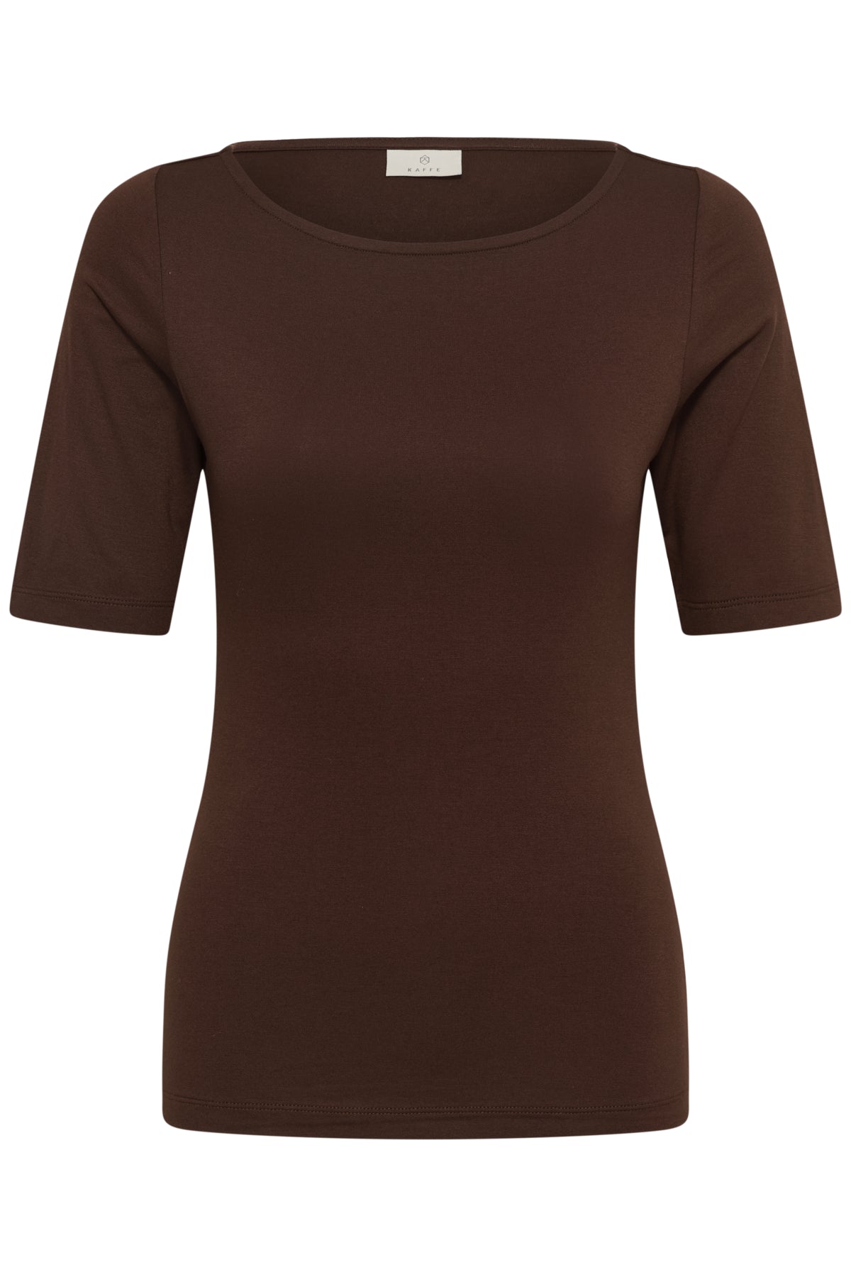 KAyoko Boatneck T-shirt Chokladbrun - 190912 - 10511356