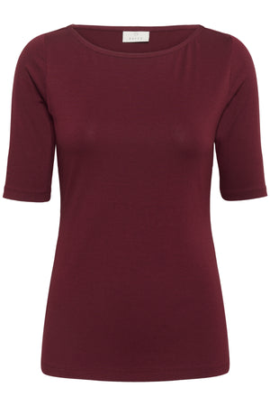 KAyoko Båtringad T-shirt Zinfandel - 191522 - 10511356