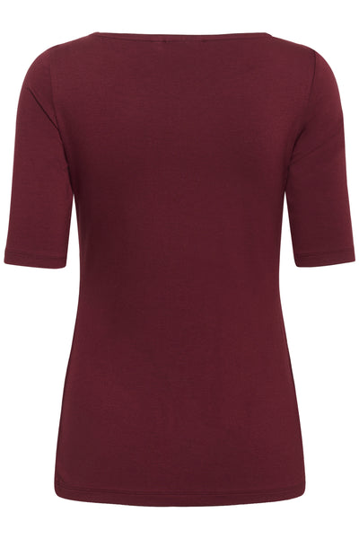 KAyoko Båtringad T-shirt Zinfandel - 191522 - 10511356 Thumbnail