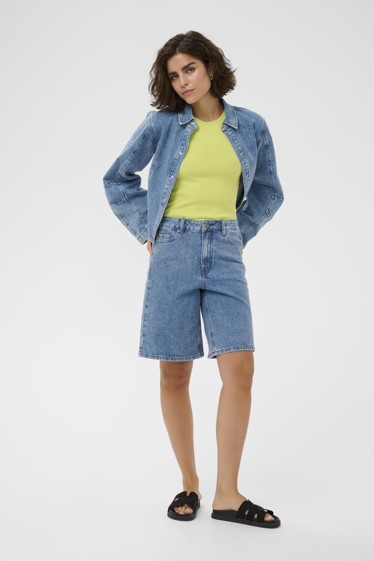 KAvallis Denim Shorts Blue Washed Denim - 100166 - 10511421