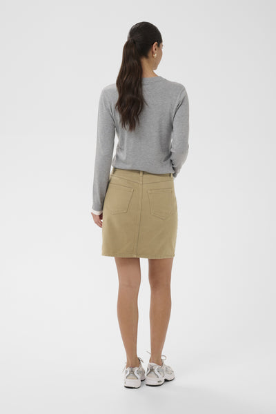 KAbrynn Twill Skirt Washed Petrified Oak Twill - 1 - 10511426 Thumbnail