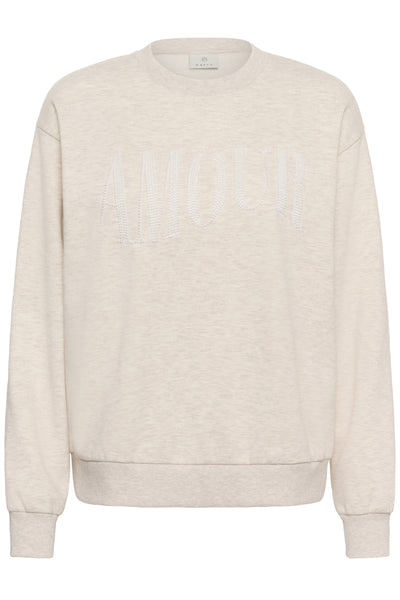 KAmelody Sweatshirt Feather Gray Melange - 1513051 - 10511456 Thumbnail