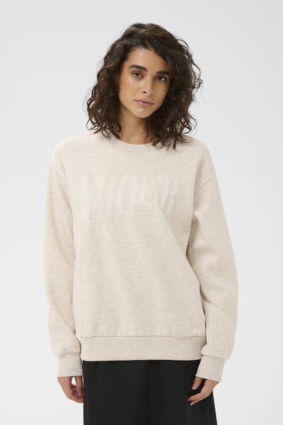 KAmelody Sweatshirt Feather Gray Melange - 1513051 - 10511456 Thumbnail