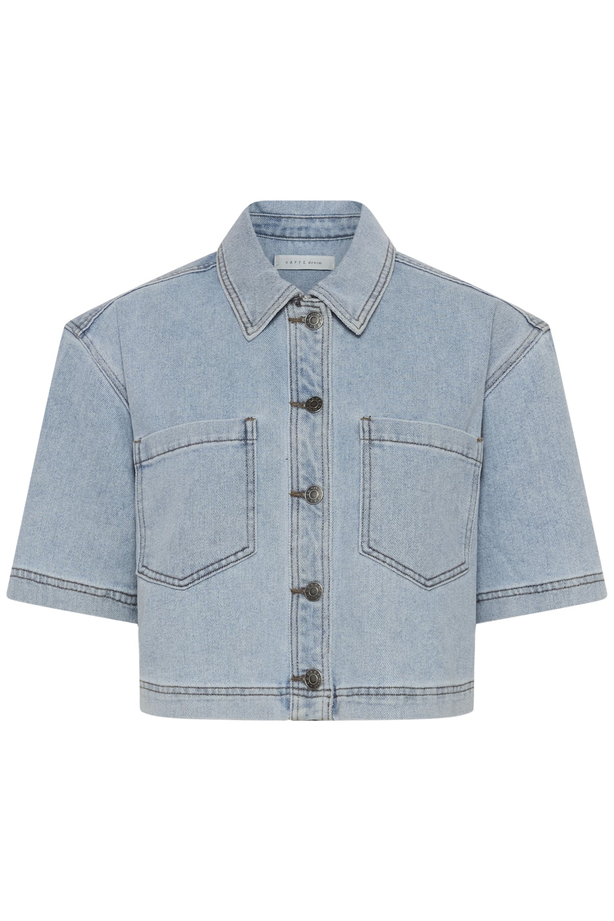 KAminna Denimskjorta Ljusblå Tvättad Denim - 1090 - 10511481
