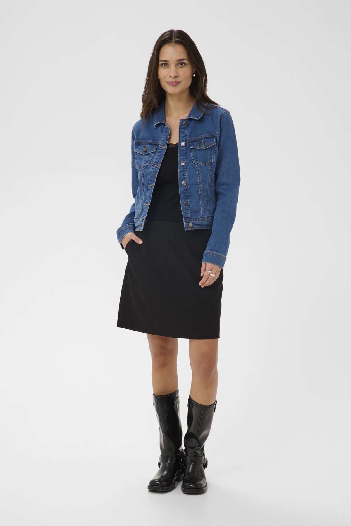 KAvilma Denimjacka Medium Blue Denim - 102272 - 10511486