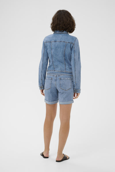 KAvilma Denim Jacket Washed Blue Denim - 103166 - 10511486 Thumbnail