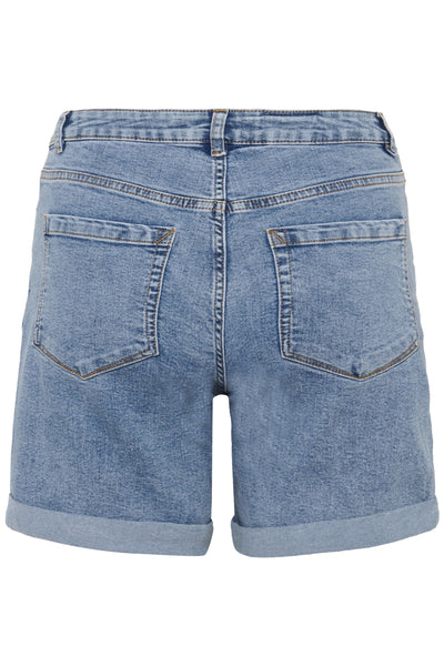 KAvilma Denim Shorts Washed Blue Denim - 103166 - 10511487 Thumbnail