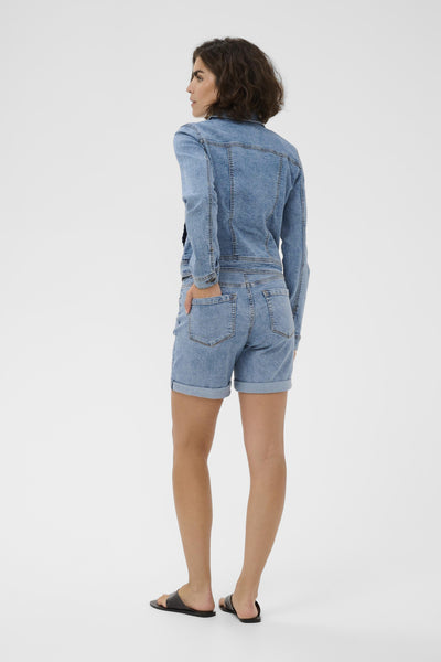 KAvilma Denim Shorts Washed Blue Denim - 103166 - 10511487 Thumbnail