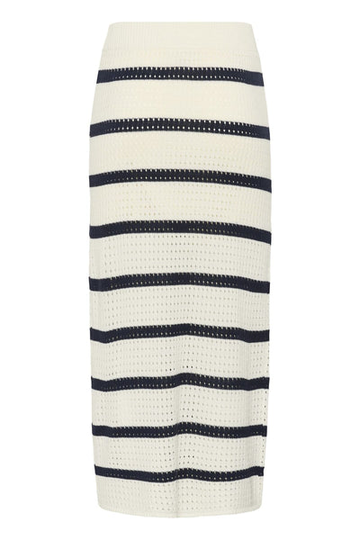 KAbrianna Knit Skirt CHALK/MIDNIGHT MARINE STRIPE - - 10511646 Thumbnail