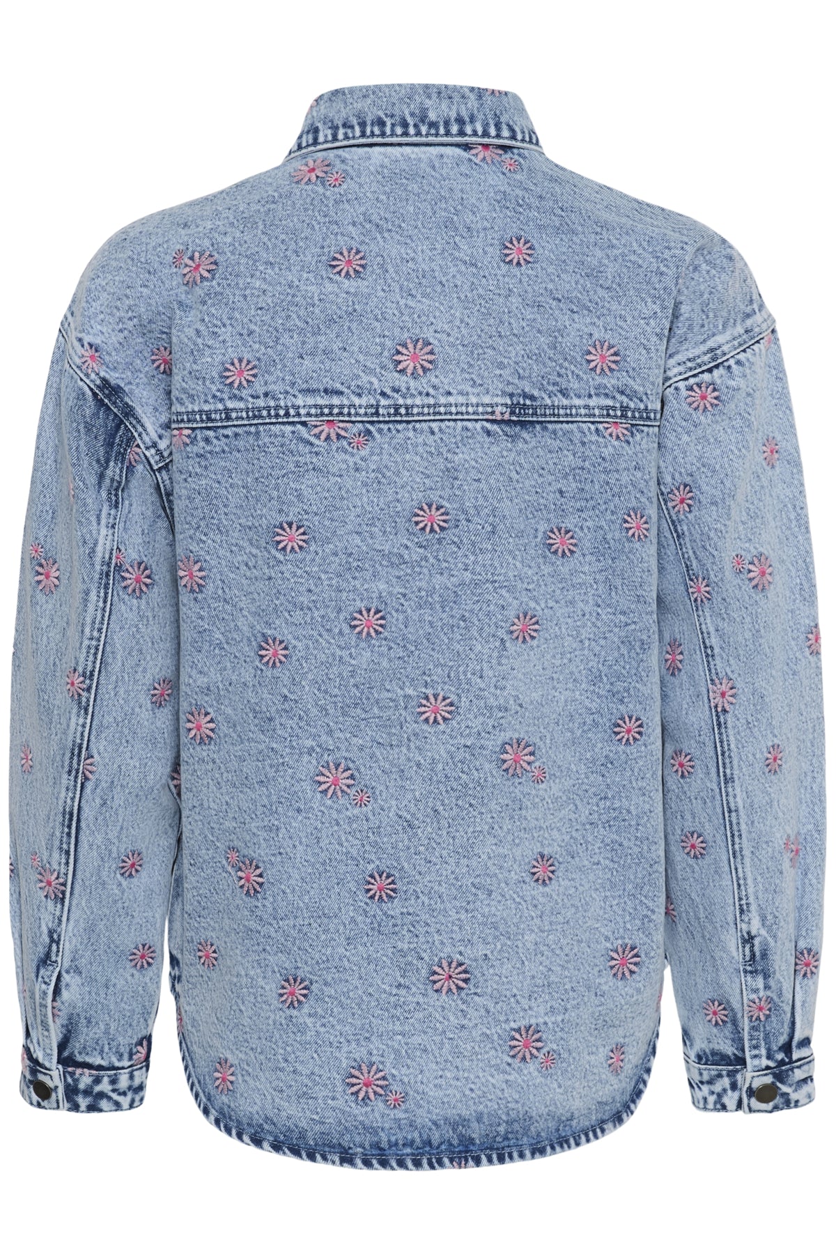 KAbabena Denimjacka Blå Denim/Rosa Blomstertryck - - 10511680