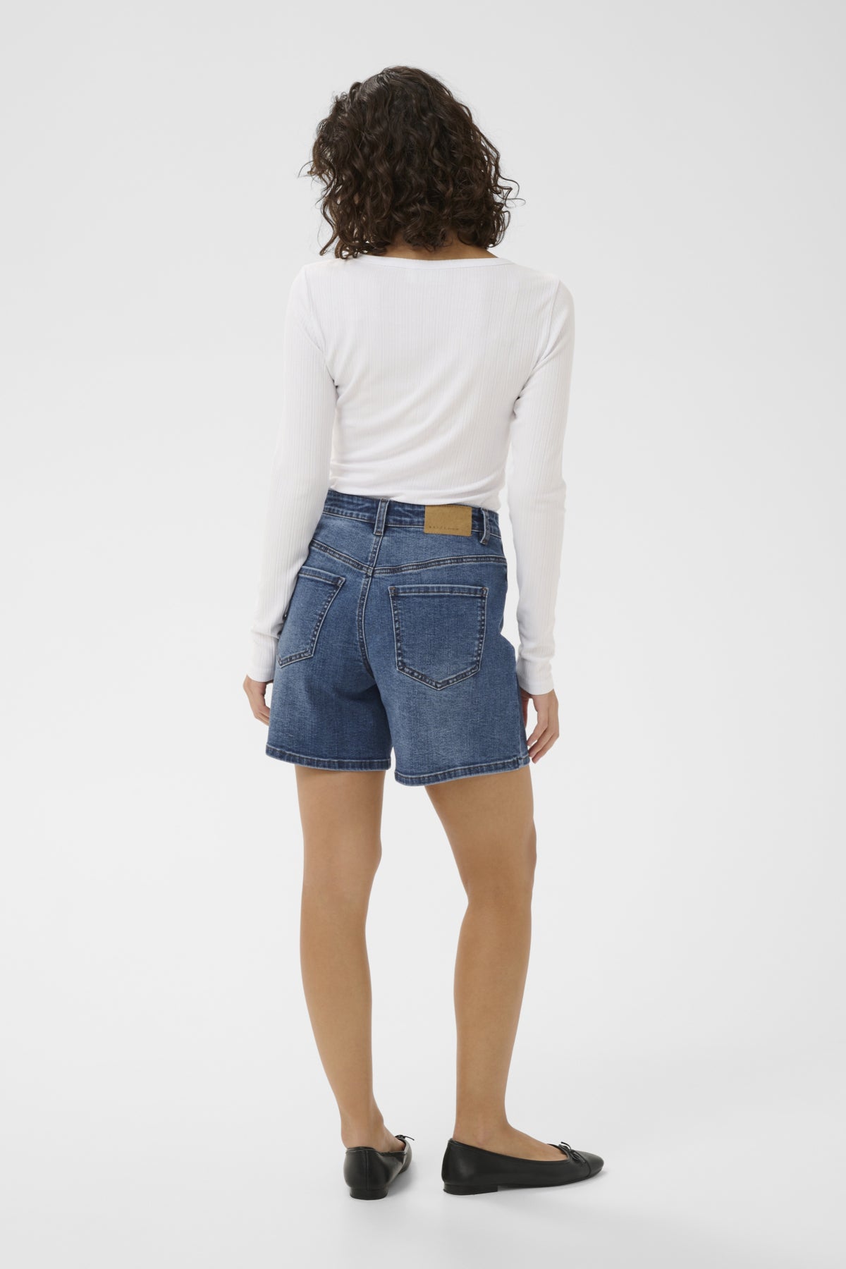 KAbrook HW Reg Fit Shorts Medium Blue Denim - 102272 - 10511727
