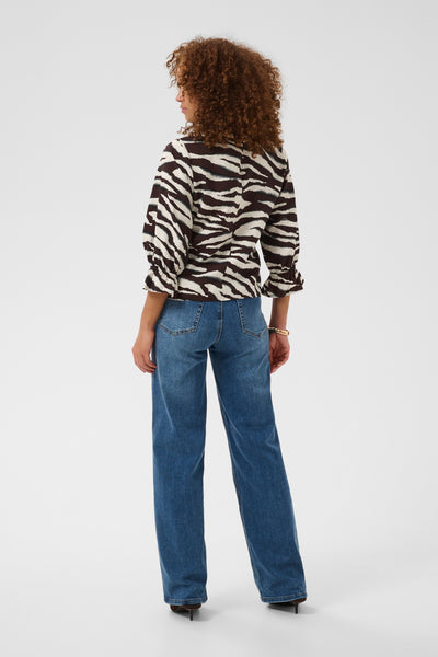 KAviky Blouse Coffee Bean/Turtledove Animal - 10511735 Thumbnail