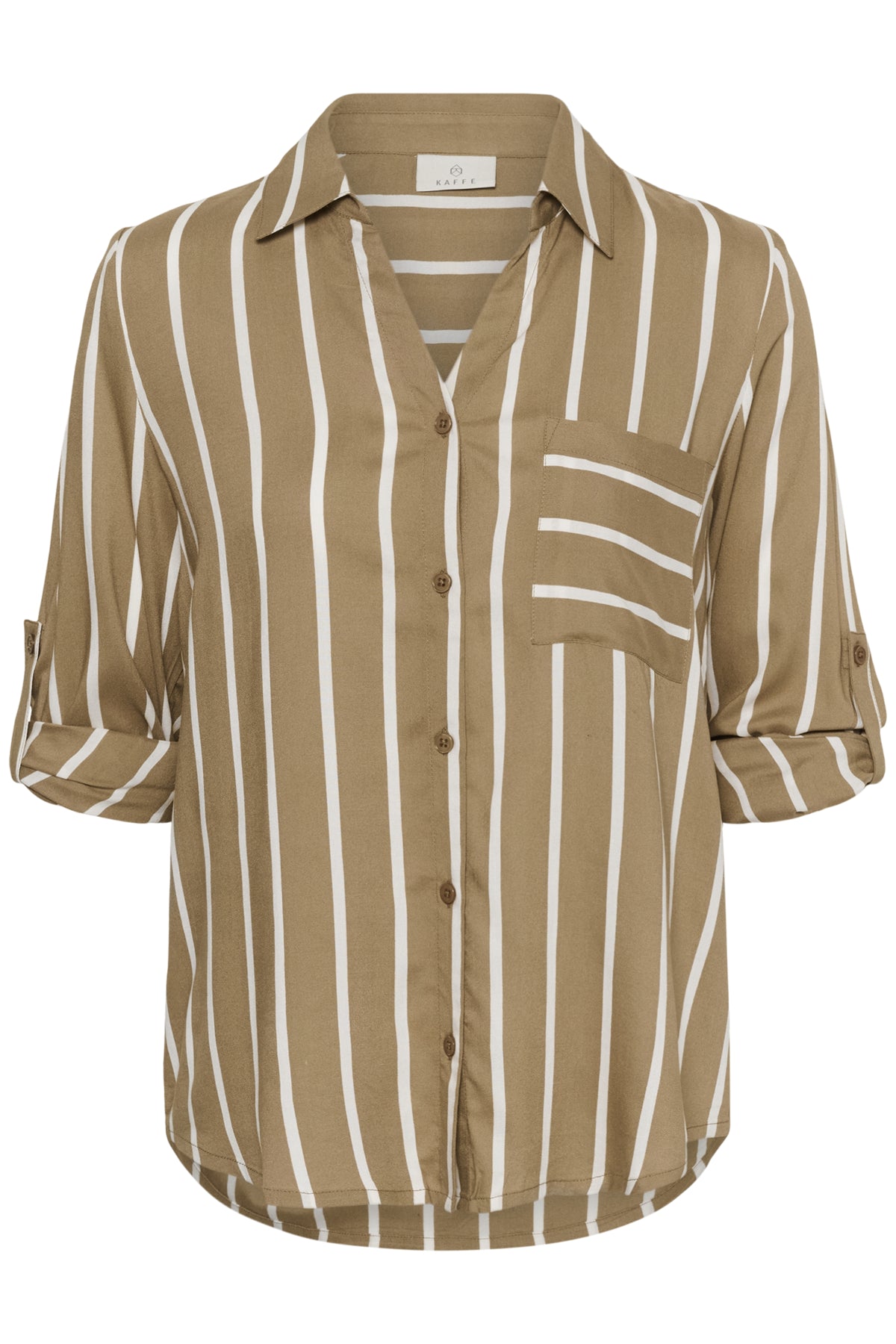 KAbabara Fold-Up Shirt Petrified Oak/Chalk Stripe - 1 - 10511746