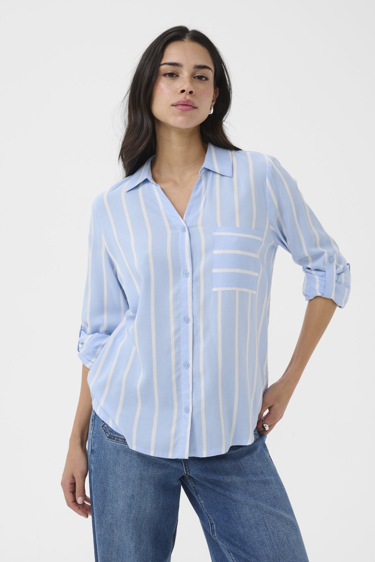 KAbabara Fold-Up Shirt Windsurfer/Chalk Stripe - 1095 - 10511746