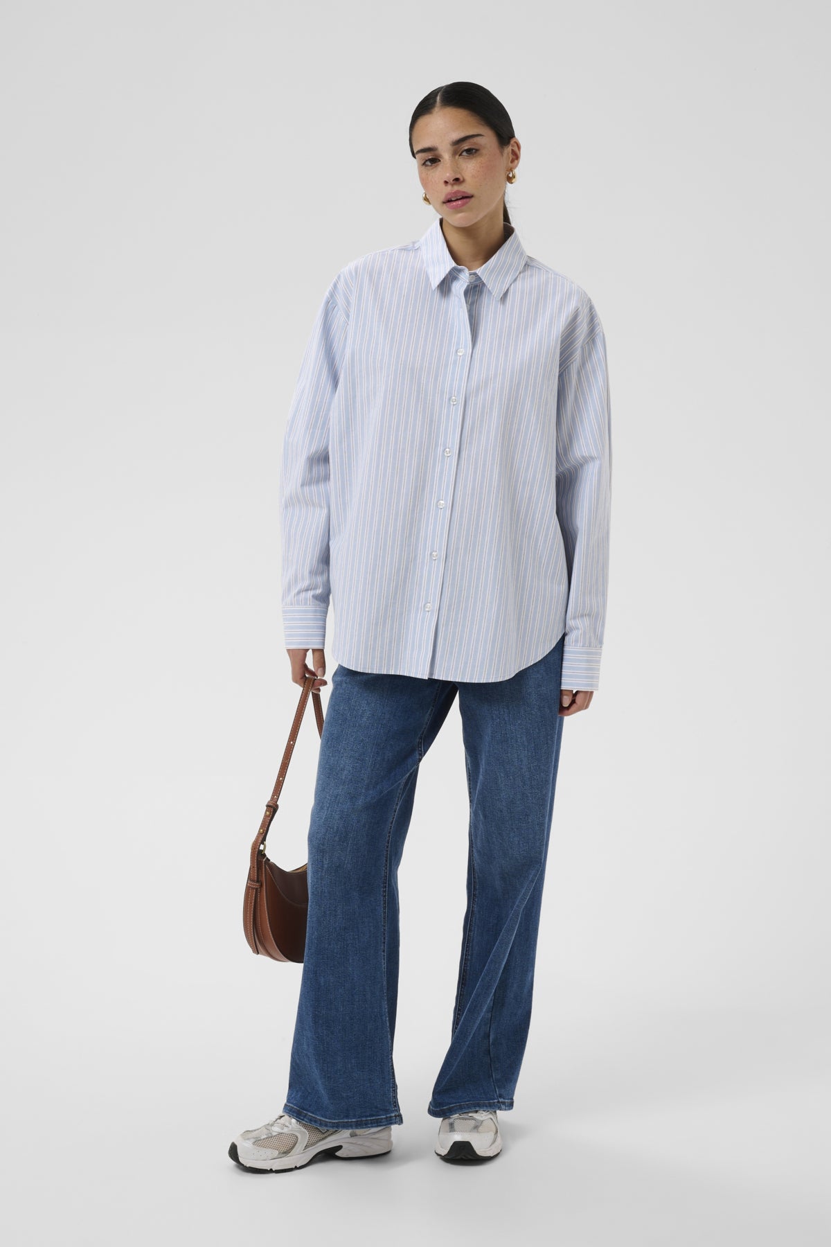 KAaster Skjorta Blue Fog Chalk Black Stripe - - 10511814