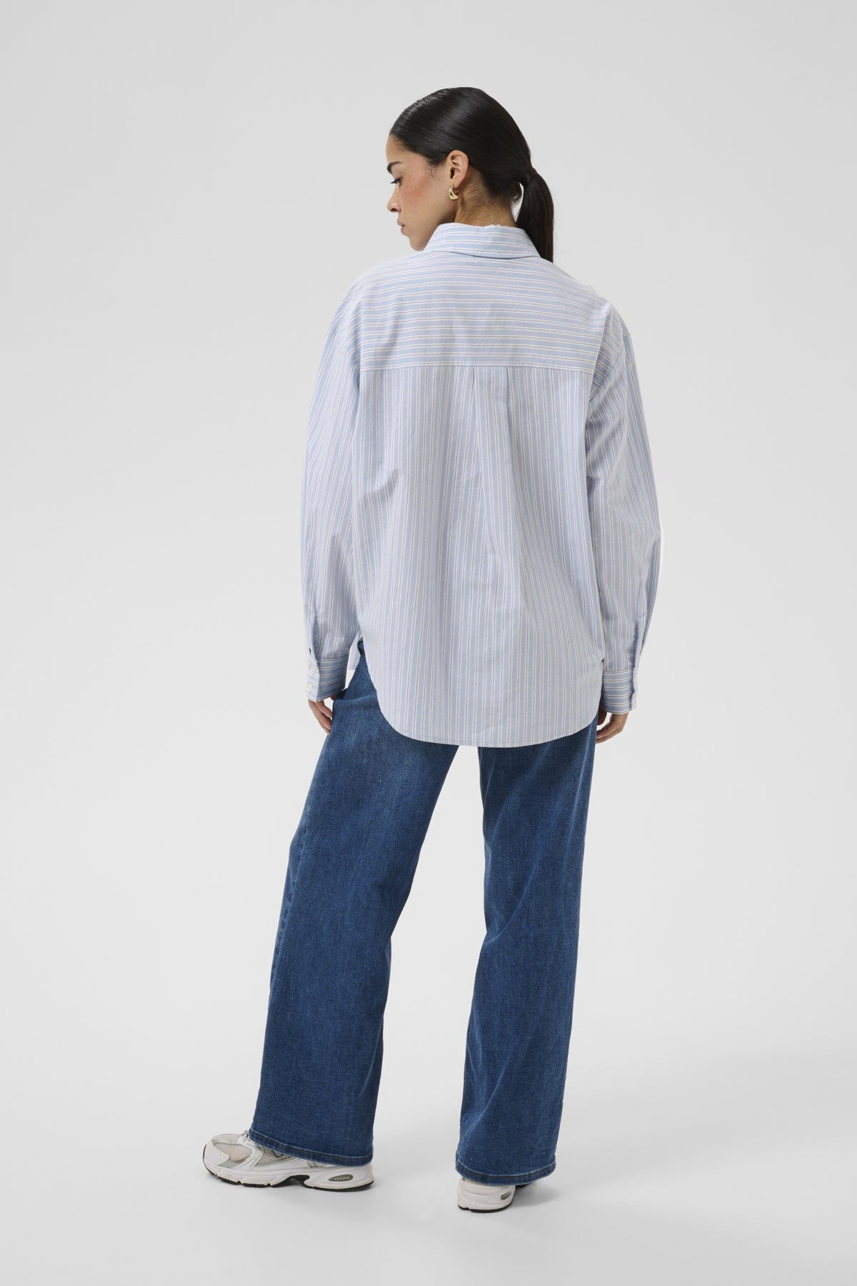 KAaster Skjorta Blue Fog Chalk Black Stripe - - 10511814