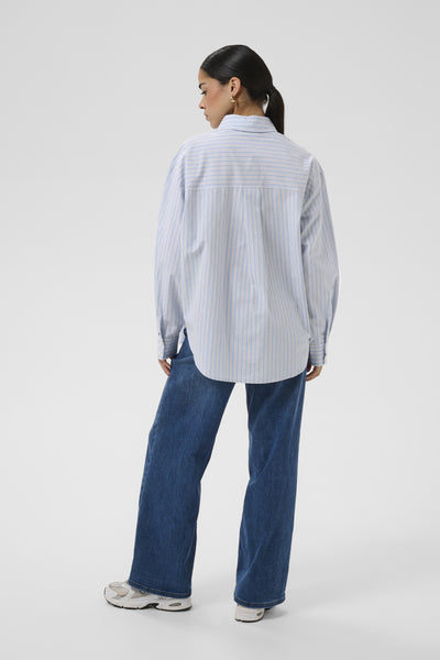 KAaster Skjorta Blue Fog Chalk Black Stripe - - 10511814 Thumbnail