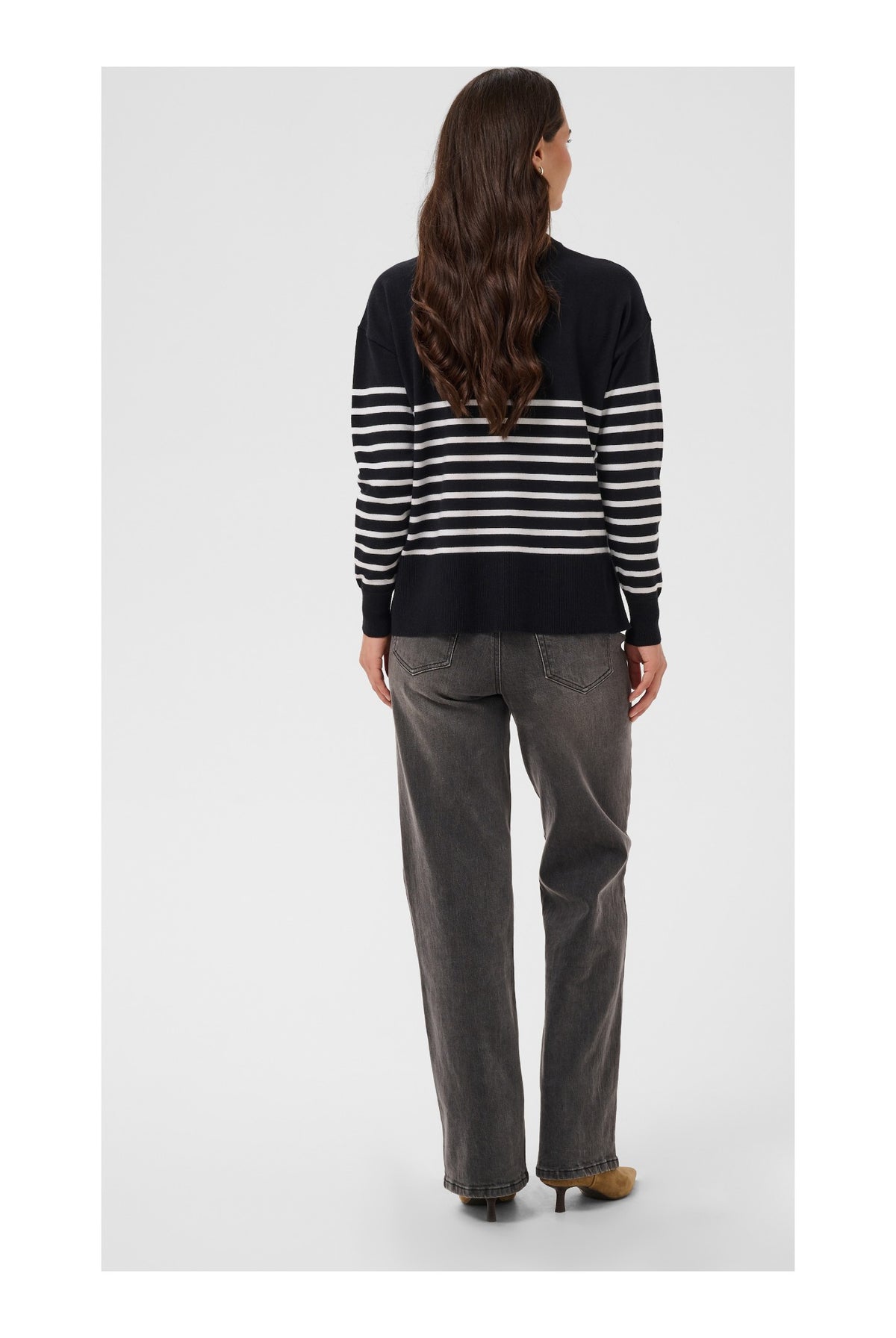 KAlimone Pullover Knit Black/Chalk Stripe - 1000352 - 10511830