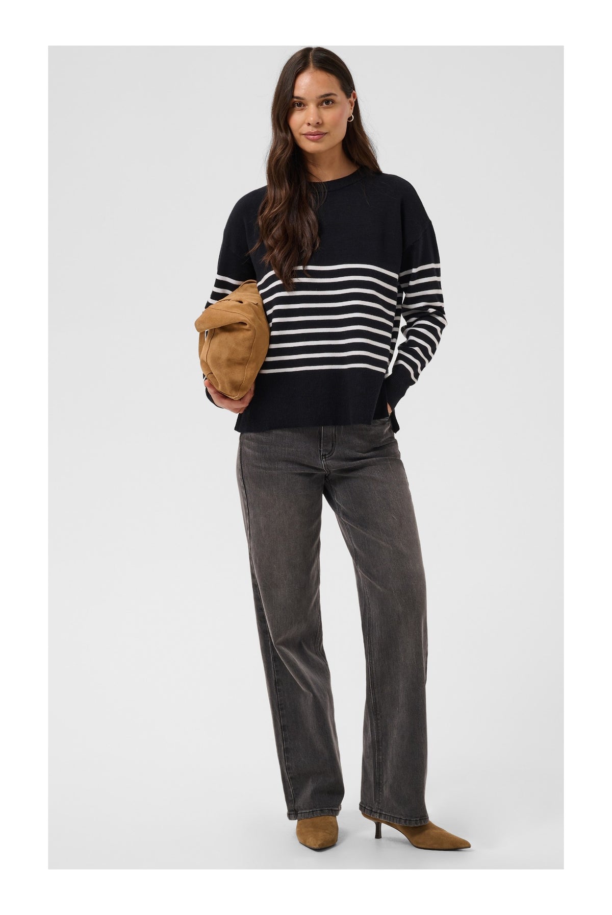 KAlimone Pullover Knit Black/Chalk Stripe - 1000352 - 10511830