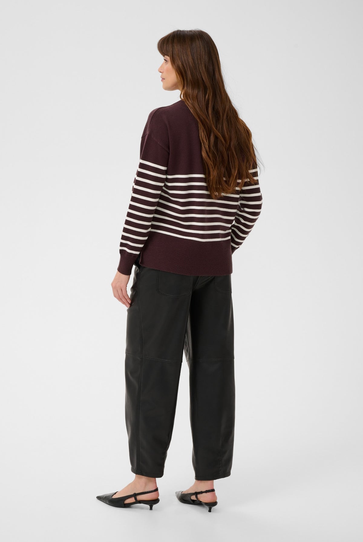 KAlimone Pullover Knit Fudge/Chalk Stripe - 109820 - 10511830