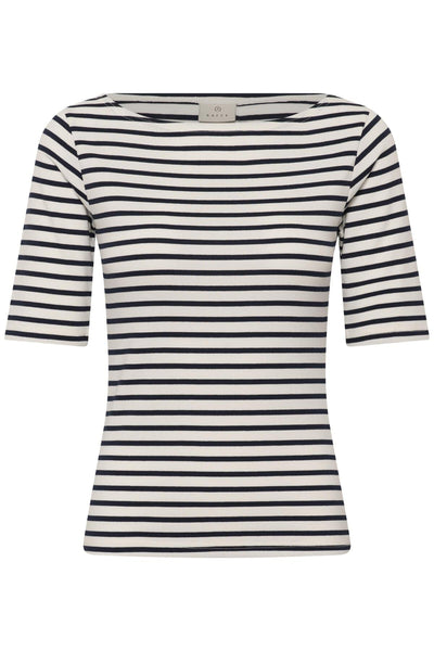 KAliddy boatneck T-shirt Chalk/midnight Marine - 109526 - 10511832 Thumbnail