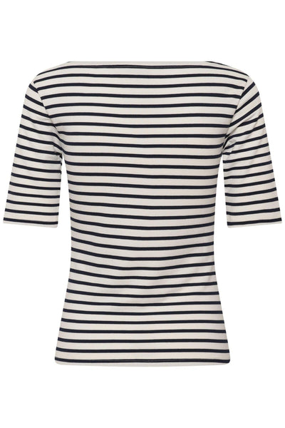 KAliddy boatneck T-shirt Chalk/midnight Marine - 109526 - 10511832 Thumbnail