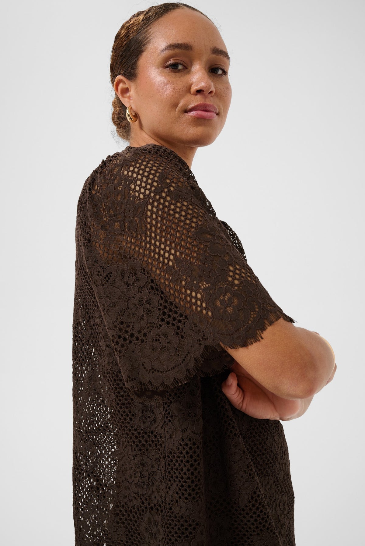 KAcornelia Lace Blouse Coffee Bean - 190915 - 10511919