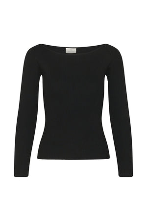 KAkiara Boatneck Pullover NO Svart Deep - 100121 - 10512001