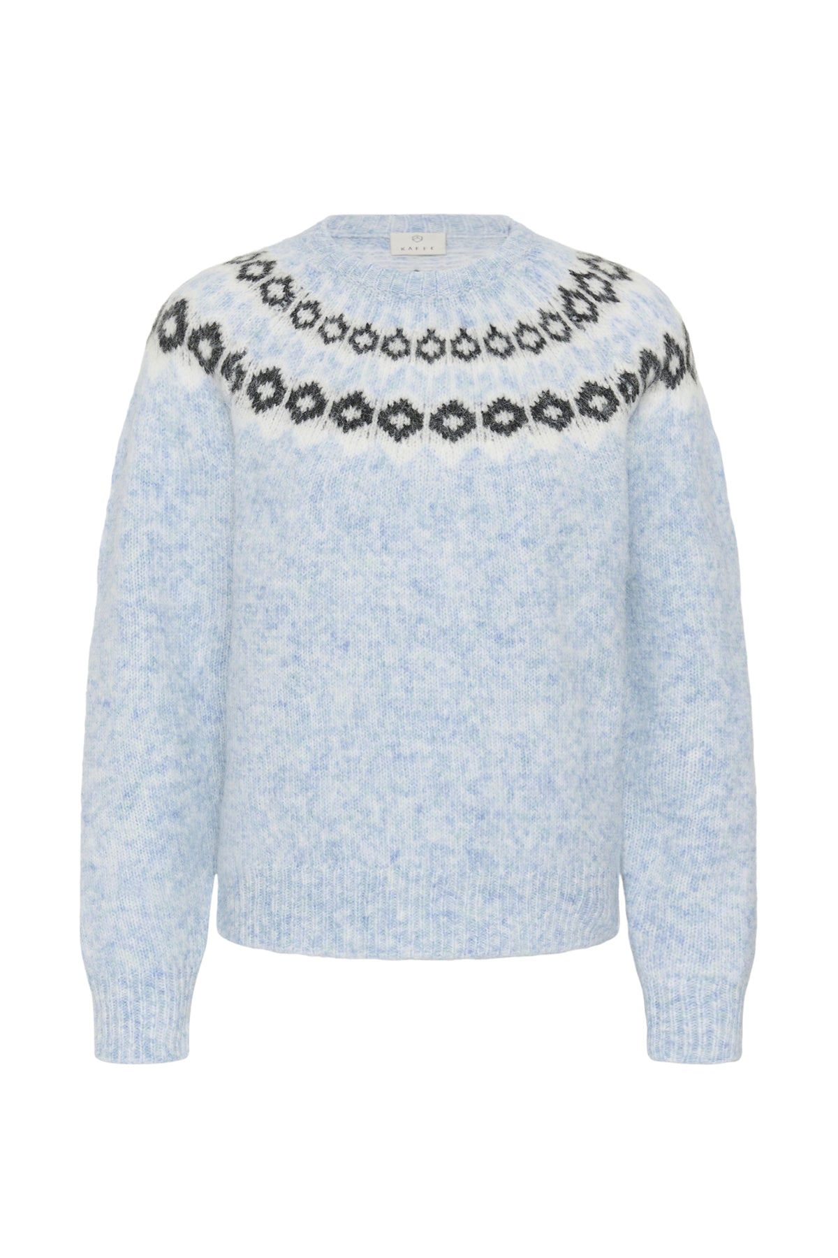 KAberta Pullover Blue Mel. -Grå/Krita Mönster - 10512107